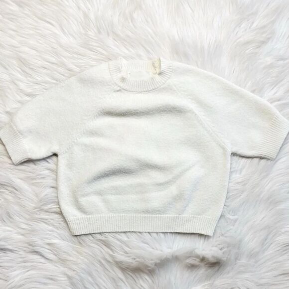 Pullover Crew Neck Knit Sweater White Size 3T - Picture 1 of 3